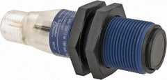 Telemecanique Sensors - 4 Pin M12 Connector, 15m Nominal Distance, Shock and Vibration Resistant, Through Beam Photoelectric Sensor - 12 to 24 VDC, 500 Hz, PBT, 2.36 Inch Long x 0.71 Inch Wide - Americas Tooling