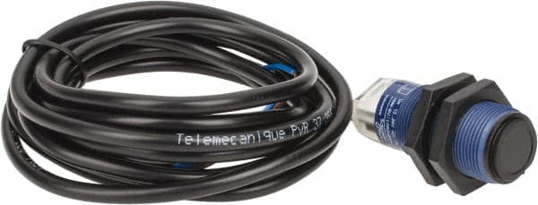 Telemecanique Sensors - Cable Connector, 15m Nominal Distance, Shock and Vibration Resistant, Through Beam Photoelectric Sensor - 12 to 24 VDC, 500 Hz, PBT, 46mm Long x 18mm Wide - Americas Tooling