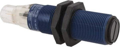 Telemecanique Sensors - 4 Pin M12 Connector, 0.6m Nominal Distance, Shock and Vibration Resistant, Diffused Photoelectric Sensor - 12 to 24 VDC, 500 Hz, PBT, 2.99 Inch Long x 0.71 Inch Wide - Americas Tooling