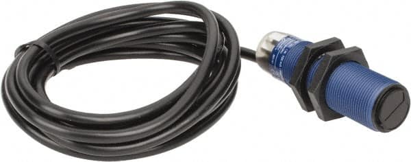 Telemecanique Sensors - Cable Connector, 0.6m Nominal Distance, Shock and Vibration Resistant, Diffused Photoelectric Sensor - 12 to 24 VDC, 500 Hz, PBT, 2.44 Inch Long x 0.71 Inch Wide - Americas Tooling