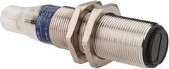 Telemecanique Sensors - 4 Pin M12 Connector, 0.6m Nominal Distance, Shock and Vibration Resistant, Diffused Photoelectric Sensor - 12 to 24 VDC, 500 Hz, Nickel Plated Brass, 2.99 Inch Long x 0.71 Inch Wide - Americas Tooling