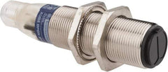 Telemecanique Sensors - 4 Pin M12 Connector, 0.6m Nominal Distance, Shock and Vibration Resistant, Diffused Photoelectric Sensor - 12 to 24 VDC, 500 Hz, Nickel Plated Brass, 2.99 Inch Long x 0.71 Inch Wide - Americas Tooling