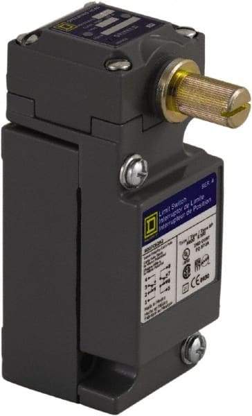 Square D - DPDT, 2NC/2NO, Multiple VAC Levels, Screw Terminal, Rotary Head Actuator, General Purpose Limit Switch - 1, 2, 4, 6, 12, 13, 6P NEMA Rating, IP66 IPR Rating - Americas Tooling