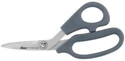 Clauss - 2" LOC, 7" OAL Titanium Shears - Ambidextrous, Offset Handle, For General Purpose Use - Americas Tooling