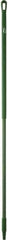 Vikan - 59 x 1-1/4" Fiberglass Squeegee Handle - European Threaded Connection, Green - Americas Tooling