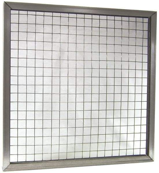 Made in USA - Galvanized Steel Wire Air Filter Frame - 16" Noml Height x 1" Noml Depth x 20" Noml Width, For Use with Filter Pads - Americas Tooling