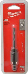 Milwaukee Tool - 1-1/4 to 6" Tool Diam Compatibility, Straight Shank, Steel Integral Pilot Drill, Hole Cutting Tool Arbor - 3/8" Min Chuck, Threaded Shank Attachment, For Hole Saws - Americas Tooling