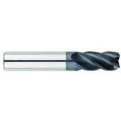 1" Dia. - 1" LOC - 4" OAL - .030-.035 Radius 4 FL Carbide S/E HP End Mill-AlTiN - Americas Tooling