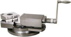 Gibraltar - 4" Jaw Width, 4" Jaw Opening Capacity, Horizontal Swivel Machine Vise - Manual Operation, 2,700 Lb Capacity, 1 Station, 13-1/2" Long x 4-1/2" High x 1-1/2" Deep, 1-1/2" Jaw Height, Cast Iron - Americas Tooling