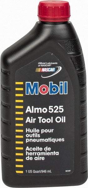 Mobil - Bottle, ISO 46, Air Tool Oil - 46 Viscosity (cSt) at 40°C, 7.3 Viscosity (cSt) at 100°C, Series Almo 525 - Americas Tooling