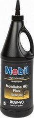 Mobil - 0.25 Gal Bottle, Gear Oil - 14.8 St Viscosity at 100°C, 141 St Viscosity at 40°C - Americas Tooling