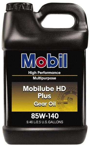 Mobil - 2.5 Gal Bottle, Gear Oil - 14.8 St Viscosity at 100°C, 141 St Viscosity at 40°C - Americas Tooling