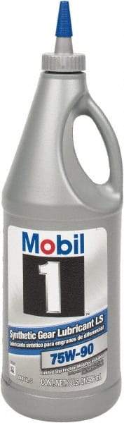 Mobil - 0.25 Gal Bottle, Synthetic Gear Oil - 120 St Viscosity at 40°C, 15.9 St Viscosity at 100°C - Americas Tooling