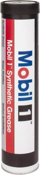 Mobil - 13.4 oz Cartridge Synthetic General Purpose Grease - Red, 302°F Max Temp, NLGIG 2, - Americas Tooling