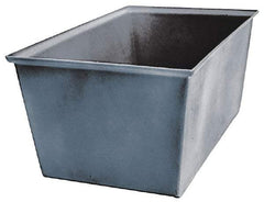 Bayhead Products - Gray Polyethylene Tote Container - Nesting, 23" Long x 15" Wide x 12" High - Americas Tooling