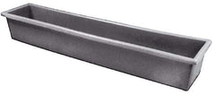 Bayhead Products - Gray Polyethylene Tote Container - Nesting, 54-1/2" Long x 11-1/2" Wide x 8" High - Americas Tooling