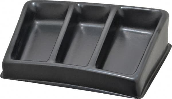 Bayhead Products - 12-1/2" Wide x 3" High x 8-1/2" Deep, Small Parts Assembly Tray - Plastic Frame, 3 Compartments, 6-1/2" Wide x 2-1/2" Deep Bin - Americas Tooling