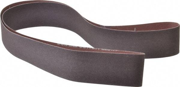 Norton - 2" Wide x 60" OAL, 100 Grit, Aluminum Oxide Abrasive Belt - Aluminum Oxide, Fine, Coated, X Weighted Cloth Backing, Series R228 - Americas Tooling