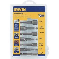 Irwin - 7 Piece Screw & Nut Extractor Set - 1/2 to 3/16 Size Range - Americas Tooling