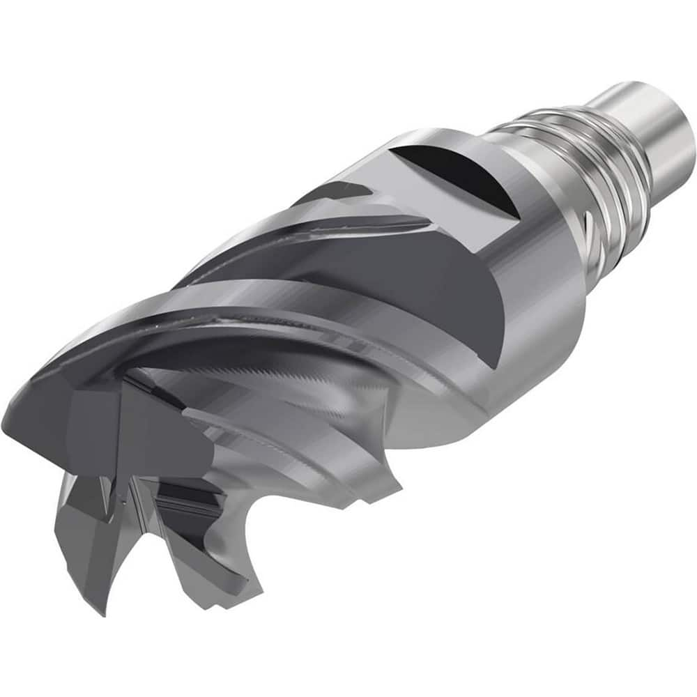 Corner Radius & Corner Chamfer End Mill Heads; Mill Diameter (mm): 12.00; Mill Diameter (Decimal Inch): 0.4724; Length of Cut (mm): 14.4000; Connection Type: E12; Overall Length (mm): 35.9000; Centercutting: Yes; Corner Radius (mm): 0.50; Minimum Helix An