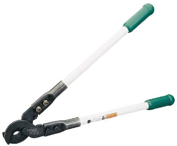 Greenlee - 31-1/2" OAL, 1,000 MCM Capacity, Cable Cutter - Rubber Handle - Americas Tooling