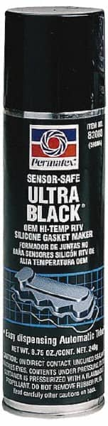 Permatex - 8-3/4 oz Oil Resistant Gasket Maker - -65 to 500°F, Black, Comes in Automatic Tube - Americas Tooling