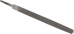 Value Collection - 6" Long, Smooth Cut, Triangle American-Pattern File - Double Cut, Tang - Americas Tooling