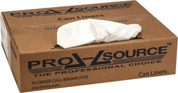 PRO-SOURCE - 0.7 mil Thick, Heavy-Duty Trash Bags - 24" Wide x 31" High, White - Americas Tooling