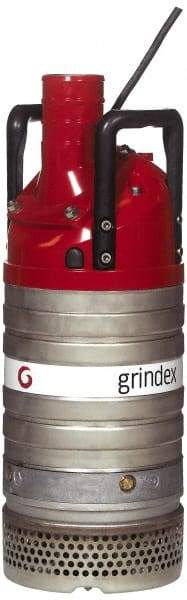 Grindex - 4-2/5 hp, 460 Amp Rating, 460 Volts, Nonautomatic Operation, Dewatering Pump - 3 Phase, Aluminum Housing - Americas Tooling