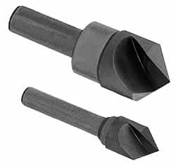 Hertel - 2" Head Diam, 3/4" Shank Diam, 1 Flute 100° High Speed Steel Countersink - Americas Tooling