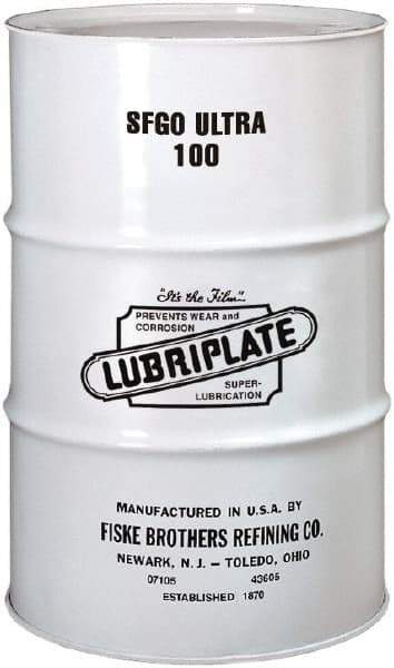 Lubriplate - 55 Gal Drum, ISO 100, SAE 40, Air Compressor Oil - 7°F to 385°, 556 Viscosity (SUS) at 100°F, 77 Viscosity (SUS) at 210°F - Americas Tooling