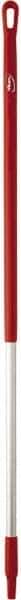 Vikan - 51 x 1-1/4" Aluminum Squeegee Handle - European Threaded Connection, Red - Americas Tooling