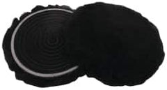 3M - 5-1/4" Diam Lambswool Bonnet Pad - 25/32" Pile, Hook & Loop Attachment - Americas Tooling