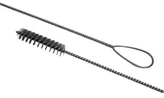 Schaefer Brush - 2" Diam, 4" Bristle Length, Boiler & Furnace Tempered Wire Brush - Wire Loop Handle, 42" OAL - Americas Tooling