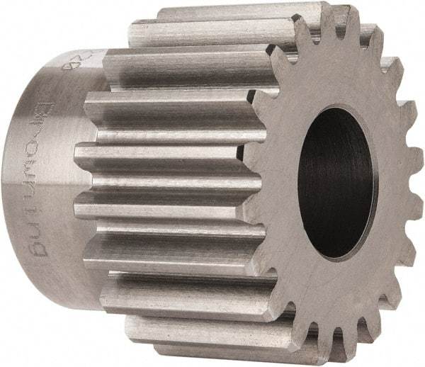 Browning - 12 Pitch, 1.667" Pitch Diam, 1.83" OD, 20 Tooth Spur Gear - 1" Face Width, 3/4" Bore Diam, 1-13/32" Hub Diam, 20° Pressure Angle, Steel - Americas Tooling