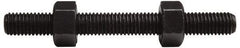 Value Collection - 1-8, 4" Long, Uncoated, Steel, Fully Threaded Stud with Nut - Grade B7, 1" Screw, 7B Class of Fit - Americas Tooling