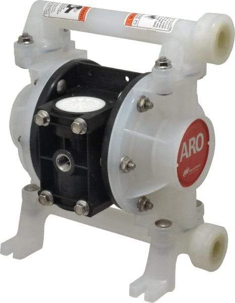 ARO/Ingersoll-Rand - 3/8" NPT, Nonmetallic, Air Operated Diaphragm Pump - PTFE Diaphragm, Polypropylene Housing - Americas Tooling