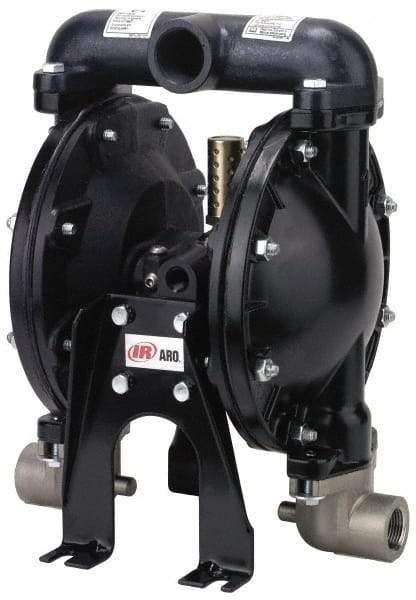 ARO/Ingersoll-Rand - 1" NPT, Metallic, Air Operated Diaphragm Pump - Nitrile Diaphragm, Aluminum Housing - Americas Tooling