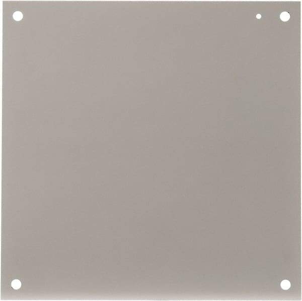 Cooper B-Line - 17" OAW x 17" OAH Powder Coat Finish Electrical Enclosure Nonperforated Panel - 20" x 20" Box, 12 Gauge Steel, Use with 202010-12/20206-12/20208-12 - Americas Tooling