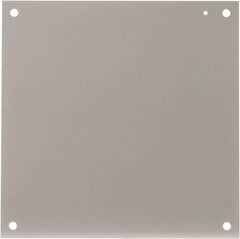 Cooper B-Line - 17" OAW x 17" OAH Powder Coat Finish Electrical Enclosure Nonperforated Panel - 20" x 20" Box, 12 Gauge Steel, Use with 202010-12/20206-12/20208-12 - Americas Tooling