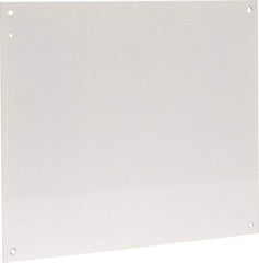 Cooper B-Line - 18-1/2" OAW x 21" OAH Powder Coat Finish Electrical Enclosure Nonperforated Panel - 24" x 20" Box, 14 Gauge Steel, Use with 24206-1/24208-1 - Americas Tooling