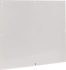 Cooper B-Line - 28-1/2" OAW x 32" OAH Powder Coat Finish Electrical Enclosure Nonperforated Panel - 36" x 30" Box, 14 Gauge Steel, Use with 363012-1/36306-1/36308-1 - Americas Tooling