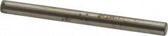 Made in USA - 1/8" Diam x 1-1/2" Pin Length Grade 8 Alloy Steel Standard Dowel Pin - Bright Finish, C 47-58 & C 60 (Surface) Hardness, 1,840 Lb (Single Shear), 3,680 Lb (Double Shear) Breaking Strength, 1 Beveled & 1 Rounded End - Americas Tooling