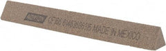 Norton - 6" Long x 3/4" Wide x 3/4" Thick, Aluminum Oxide Sharpening Stone - Triangle, Coarse Grade - Americas Tooling