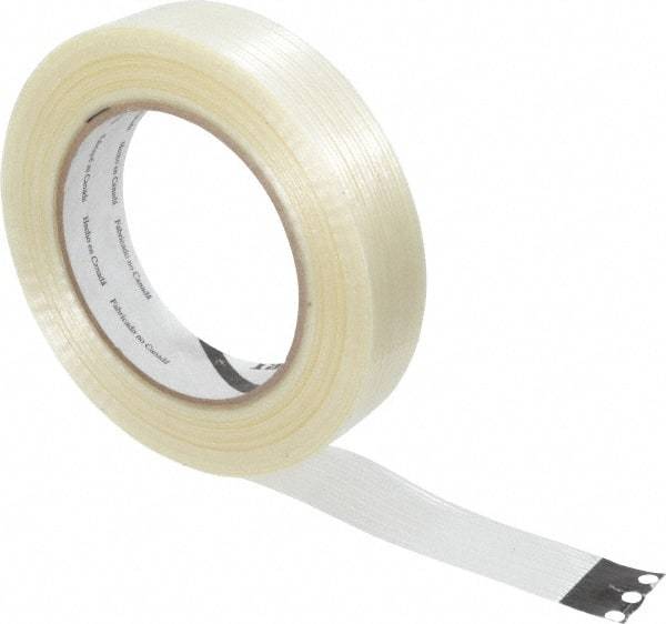 3M - 1" x 60 Yd Clear Rubber Adhesive Packaging Tape - Polypropylene Film Backing, 4 mil Thick, 100 Lb Tensile Strength, Series 8934 - Americas Tooling