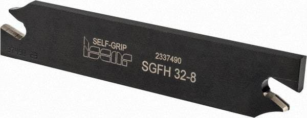 Iscar - 7.4 to 8.5mm Groove Width, Neutral Cut, SGFH Indexable Grooving Blade - GFN-C Insert Style, Series Self-Grip - Americas Tooling