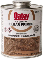 Oatey - 32 oz All Purpose Primer/Cleaner - Clear, Use with PVC - Americas Tooling