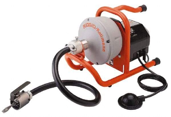 Ridgid - Electric Battery Drain Cleaning Machine - For 3/4" to 2" Pipe, 35' Cable - Americas Tooling