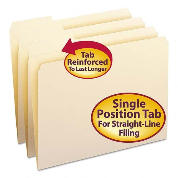 SMEAD - File Folders, Expansion Folders & Hanging Files Folder/File Type: File Folders with Top Tab Fastener Color: Manila - Americas Tooling