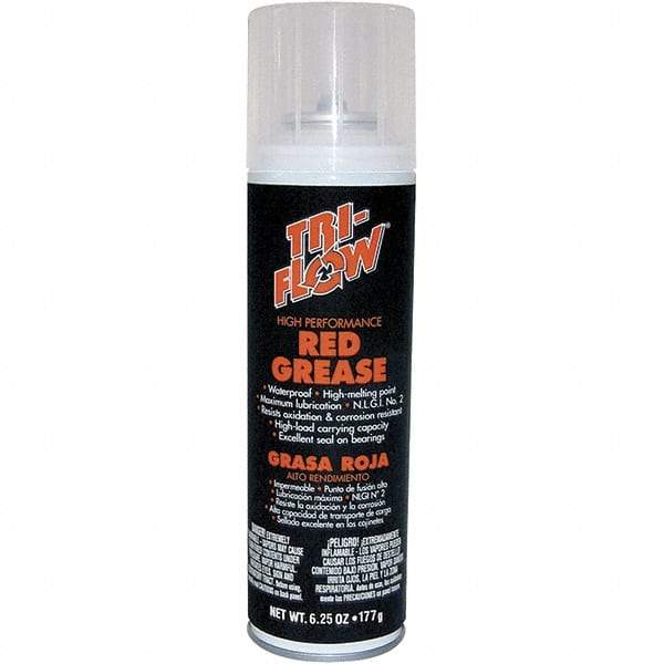 Tri-Flow - 6.25 oz Aerosol Aluminum High Temperature Grease - Brown, High Temperature, 475°F Max Temp, - Americas Tooling